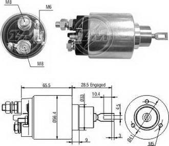 ERA ZM1479 - Elettromagnete, Motore d'avviamento www.autoricambi360.it