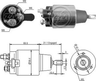 ERA ZM1477 - Elettromagnete, Motore d'avviamento www.autoricambi360.it