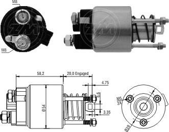 ERA ZM1397 - Elettromagnete, Motore d'avviamento www.autoricambi360.it