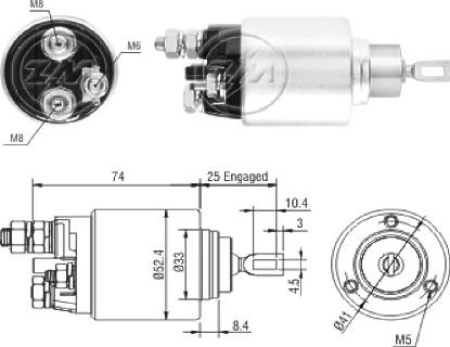 ERA ZM1381 - Elettromagnete, Motore d'avviamento www.autoricambi360.it