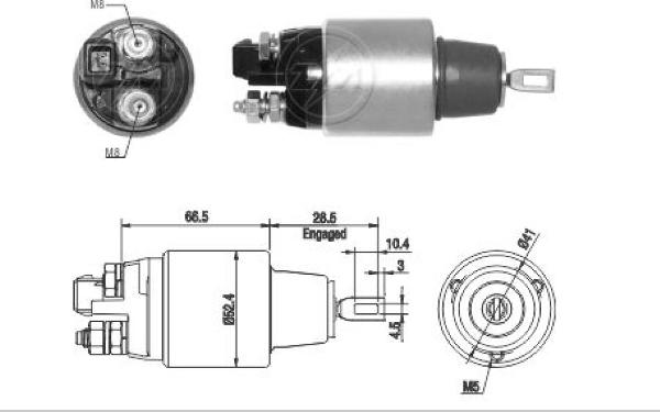 ERA ZM1382 - Elettromagnete, Motore d'avviamento www.autoricambi360.it