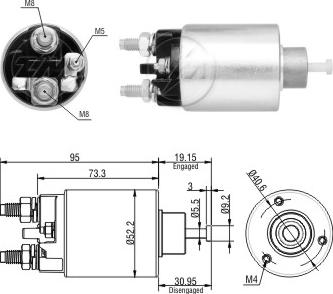 ERA ZM8860 - Elettromagnete, Motore d'avviamento www.autoricambi360.it