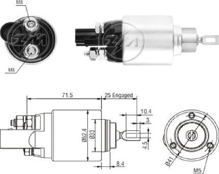 ERA ZM8381 - Elettromagnete, Motore d'avviamento www.autoricambi360.it