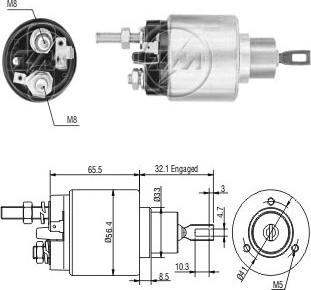 ERA ZM876 - Elettromagnete, Motore d'avviamento www.autoricambi360.it