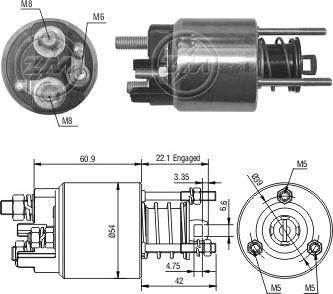ERA ZM395 - Elettromagnete, Motore d'avviamento www.autoricambi360.it