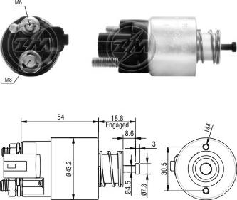 ERA ZM391 - Elettromagnete, Motore d'avviamento www.autoricambi360.it