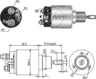 ERA ZM3973 - Elettromagnete, Motore d'avviamento www.autoricambi360.it