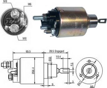 ERA ZM3479 - Elettromagnete, Motore d'avviamento www.autoricambi360.it