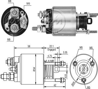 ERA ZM3595 - Elettromagnete, Motore d'avviamento www.autoricambi360.it