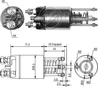 ERA ZM3651 - Elettromagnete, Motore d'avviamento www.autoricambi360.it