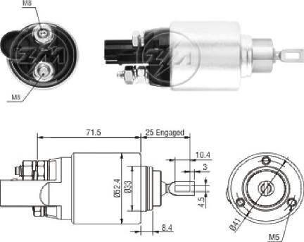 ERA ZM381 - Elettromagnete, Motore d'avviamento www.autoricambi360.it