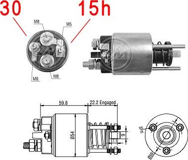 ERA ZM3396 - Elettromagnete, Motore d'avviamento www.autoricambi360.it