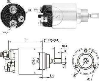 ERA ZM3381 - Elettromagnete, Motore d'avviamento www.autoricambi360.it