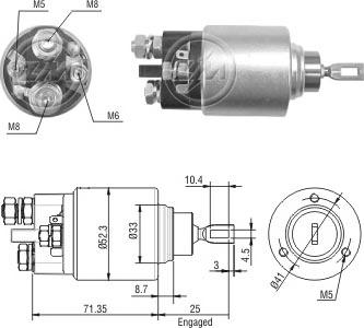 ERA ZM378 - Elettromagnete, Motore d'avviamento www.autoricambi360.it