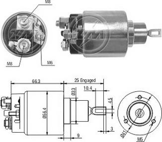 ERA ZM3775 - Elettromagnete, Motore d'avviamento www.autoricambi360.it