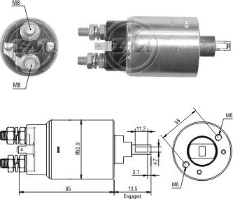 ERA ZM2981 - Elettromagnete, Motore d'avviamento www.autoricambi360.it