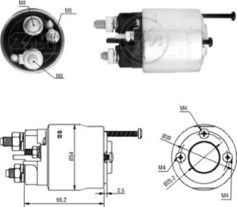 ERA ZM2496 - Elettromagnete, Motore d'avviamento www.autoricambi360.it