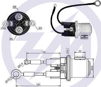 ERA ZM2408 - Elettromagnete, Motore d'avviamento www.autoricambi360.it