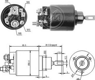 ERA ZM2571 - Elettromagnete, Motore d'avviamento www.autoricambi360.it