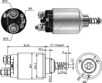 ERA ZM2639 - Elettromagnete, Motore d'avviamento www.autoricambi360.it