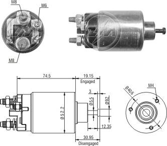 ERA ZM2860 - Elettromagnete, Motore d'avviamento www.autoricambi360.it