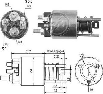 ERA ZM2395 - Elettromagnete, Motore d'avviamento www.autoricambi360.it