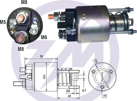 ERA ZM2396 - Elettromagnete, Motore d'avviamento www.autoricambi360.it