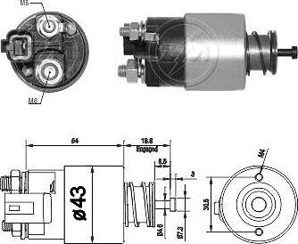 ERA ZM2391 - Elettromagnete, Motore d'avviamento www.autoricambi360.it