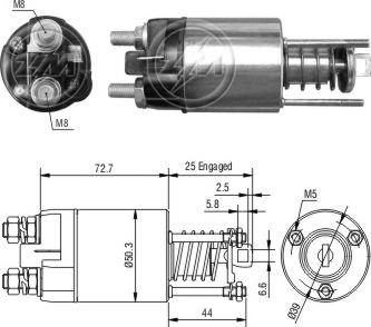 ERA ZM7651 - Elettromagnete, Motore d'avviamento www.autoricambi360.it