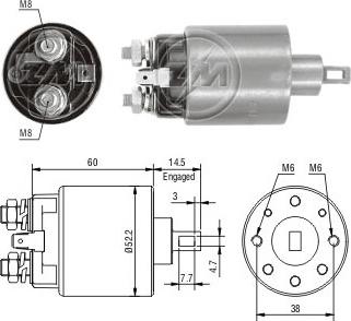 ERA ZM710 - Elettromagnete, Motore d'avviamento www.autoricambi360.it