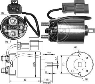 ERA ZM713 - Elettromagnete, Motore d'avviamento www.autoricambi360.it