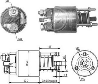 ERA ZM7395 - Elettromagnete, Motore d'avviamento www.autoricambi360.it
