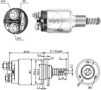 ERA ZM736 - Elettromagnete, Motore d'avviamento www.autoricambi360.it