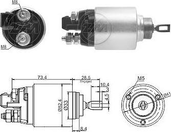ERA ZM7381 - Elettromagnete, Motore d'avviamento www.autoricambi360.it