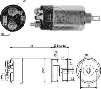 ERA ZM726 - Elettromagnete, Motore d'avviamento www.autoricambi360.it