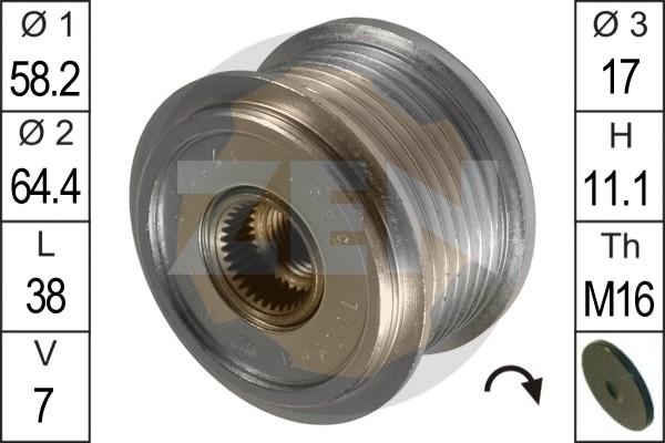 ERA ZN5452 - Puleggia cinghia, Alternatore www.autoricambi360.it