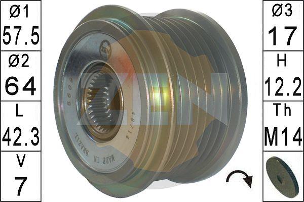 ERA ZN5609 - Puleggia cinghia, Alternatore www.autoricambi360.it