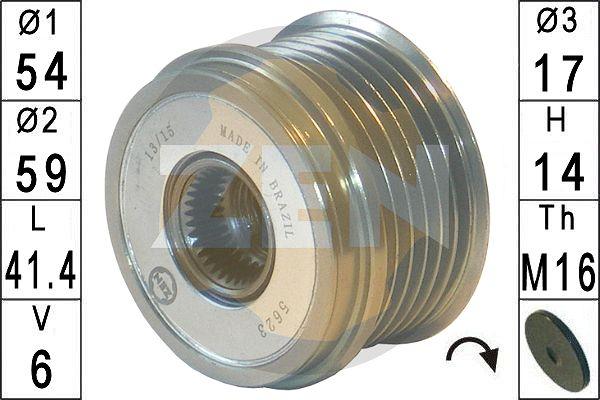 ERA ZN5623 - Puleggia cinghia, Alternatore www.autoricambi360.it