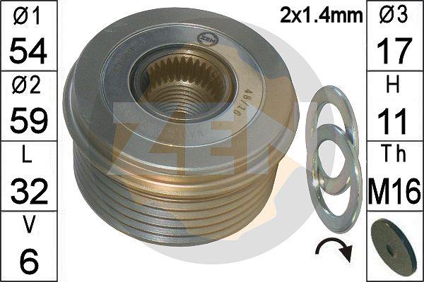 ERA ZN5679 - Puleggia cinghia, Alternatore www.autoricambi360.it