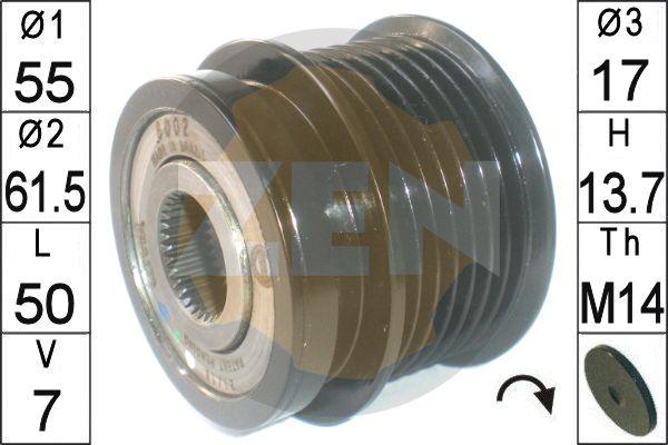 ERA ZN6002 - Puleggia cinghia, Alternatore www.autoricambi360.it