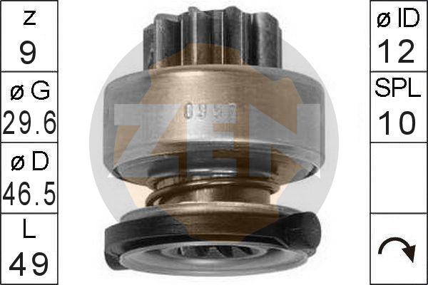 ERA ZN0997 - Pignone, Motorino d'avviamento www.autoricambi360.it