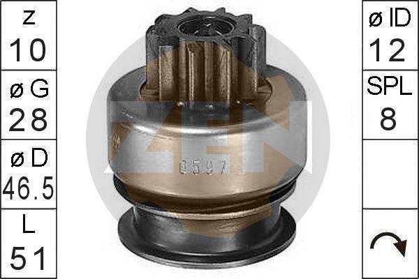 ERA ZN0597 - Pignone, Motorino d'avviamento www.autoricambi360.it