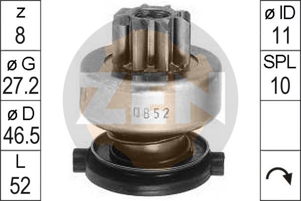 ERA ZN0852 - Pignone, Motorino d'avviamento www.autoricambi360.it