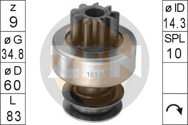 ERA ZN1059 - Pignone, Motorino d'avviamento www.autoricambi360.it