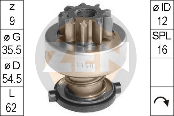 ERA ZN1158 - Pignone, Motorino d'avviamento www.autoricambi360.it
