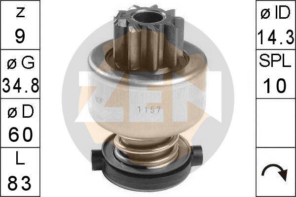 ERA ZN1157 - Pignone, Motorino d'avviamento www.autoricambi360.it
