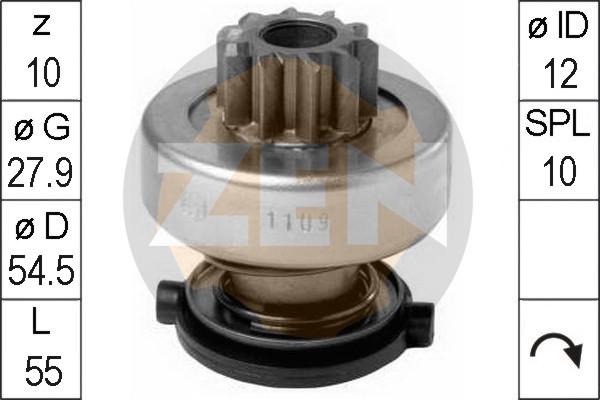 ERA ZN1109 - Pignone, Motorino d'avviamento www.autoricambi360.it
