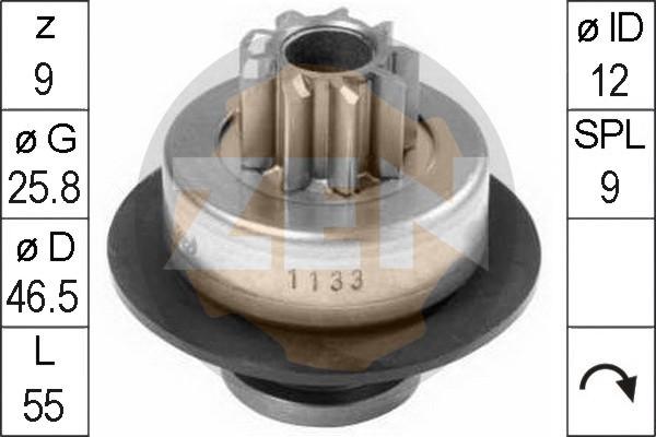ERA ZN1133 - Pignone, Motorino d'avviamento www.autoricambi360.it