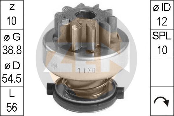 ERA ZN1170 - Pignone, Motorino d'avviamento www.autoricambi360.it