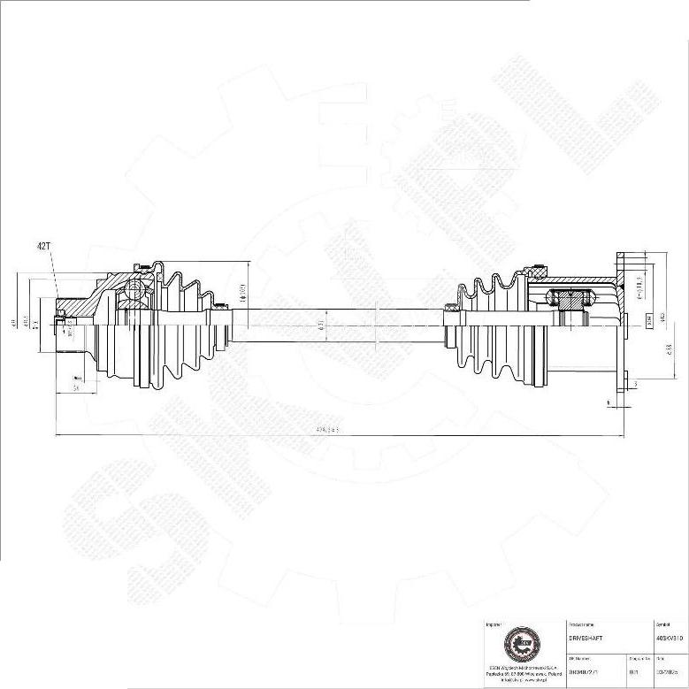 Esen SKV 40SKV310 - Albero motore / Semiasse www.autoricambi360.it